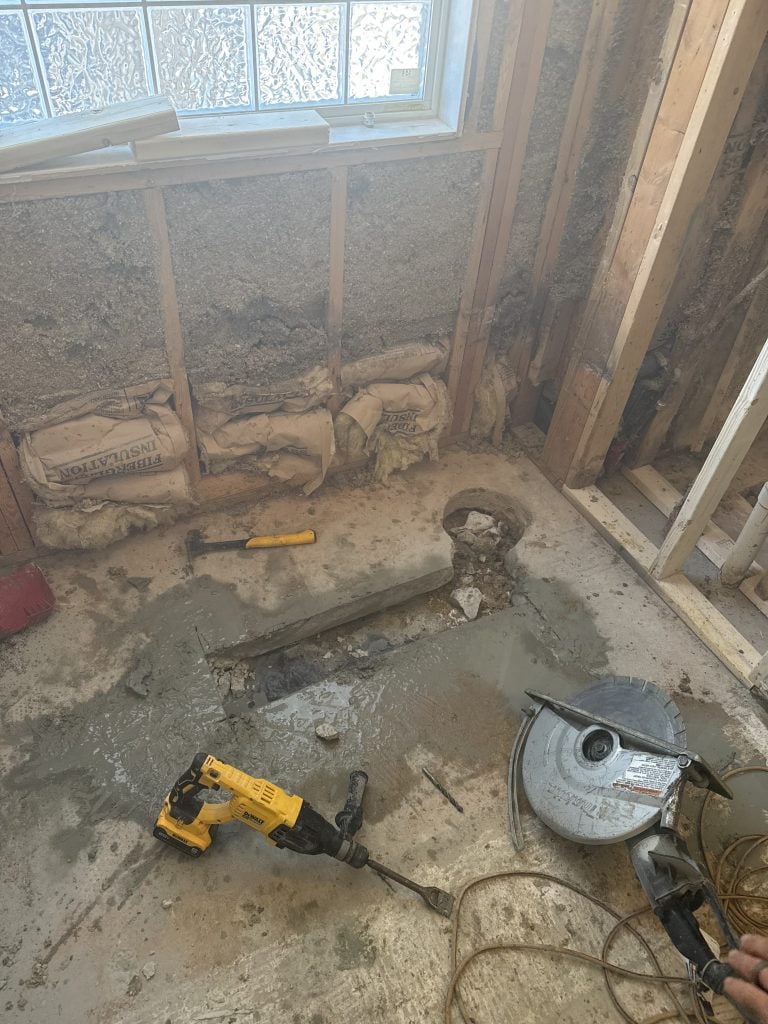 creating walk in shower renovation